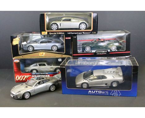 Collection of six boxed 1:18 scale diecast models to include Auto Art Performance Lamborghini Diablo, Maisto Special Edition 