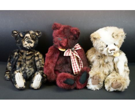 Three Charlie Bears to include Rufus (CB121003A), Artemis (CB131300) &amp; Magic bear 