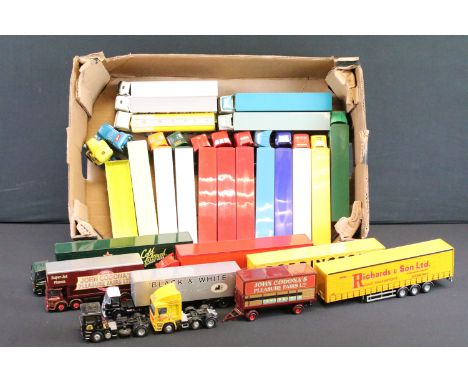23 Corgi diecast model trucks, featuring Corgi Major Berliet tractor &amp; articulated trailer (some play wear), Eddie Stobar