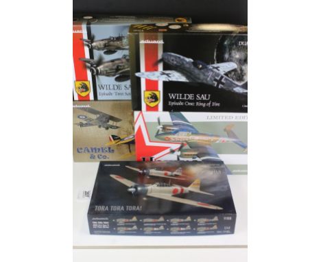 Five boxed ltd edn 1/48 Eduard plastic model kits to include 11148 Wilde SAU, 1112 Peshka, 11140 Wilde SUA, 11151 Camel &amp;