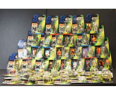 Star Wars - Collection of 51 carded Kenner Star Wars The Power Of The Force carded figures to include 22 x The Power Of The F