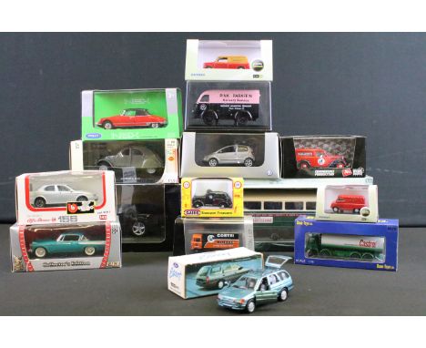 15 Boxed diecast models to include Schuco, Oxford, Welly, Base Toys, Brumm, Classix etc, diecast ex, boxes vg overall 