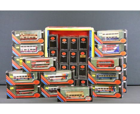 35 Boxed EFE Exclusive First Editions De-Regulation diecast model buses, all excellent with small ref stickers to box 