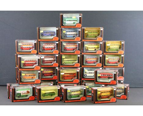 37 Boxed EFE Exclusive First Editions diecast model buses, ex 