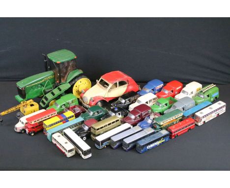 Collection of various diecast models to include mainly Saico and Corgi Original Omnibus examples and John Deere tractor, toge