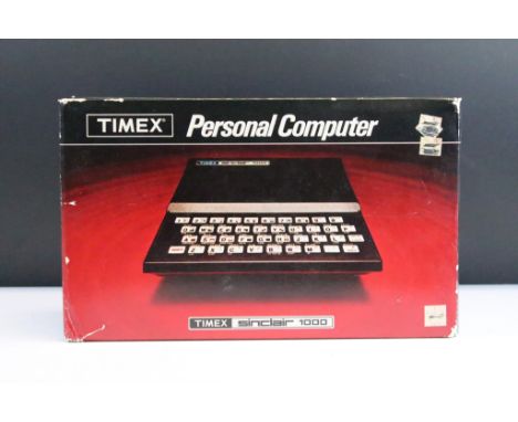 Retro Gaming - A boxed Timex Sinclair 1000 Personal Computer, with power supply, cables &amp; user manual. (Box shows some te