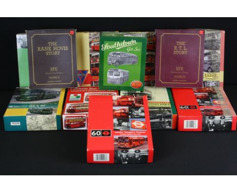 12 boxed EFE Exclusive First Editions diecast model bus sets to include 2 x London Transport Museum ltd edn Bus Set, Limited 