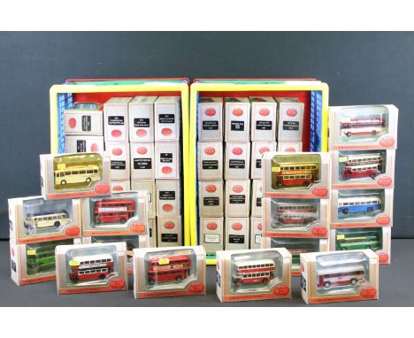 50 Boxed EFE Exclusive First Editions diecast model buses, ex (3 boxes) 
