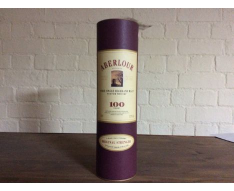 1 litre bottle of Aberlour Highland Single Malt Scotch Whisky, with loose label.