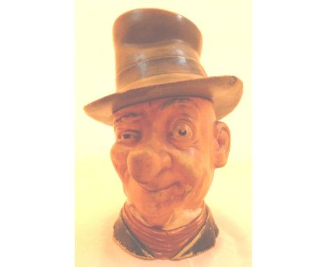 Ceramic WC Fields character pot 