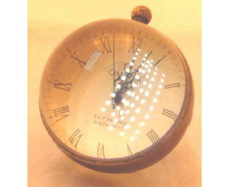 Mechanical glass ball desk clock