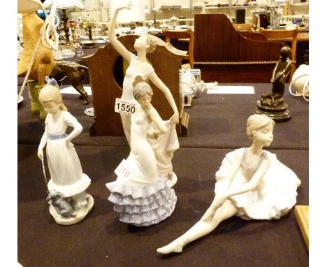 Four Nao figurines 