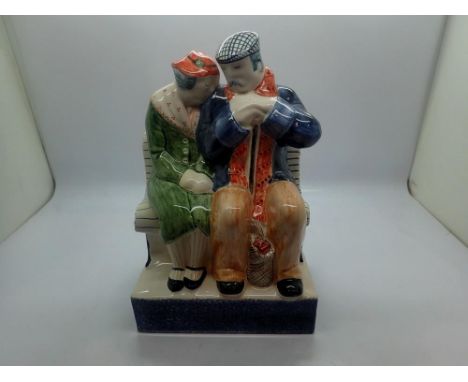 Rye Pottery figurine, True Love, no chips or cracks, H: 20 cm. UK P&amp;P Group 2 (£20+VAT for the first lot and £4+VAT for s