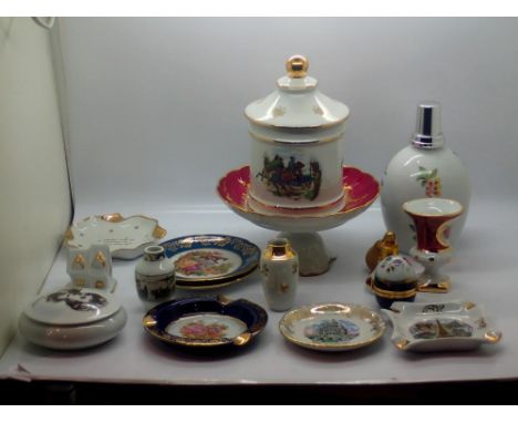 Sixteen pieces of Limoges, no cracks or chips, largest H: 17 cm. UK P&amp;P Group 3 (£30+VAT for the first lot and £8+VAT for