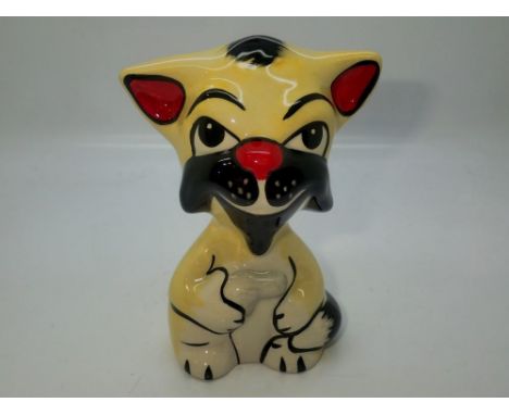 Lorna Bailey cat, Make My Day, no cracks or chips, H:12 cm. UK P&amp;P Group 1 (£16+VAT for the first lot and £2+VAT for subs