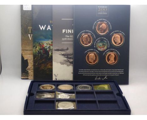 Mixed lot of presentation commemorative coins, folders, some Roman examples. UK P&amp;P Group 2 (£20+VAT for the first lot an