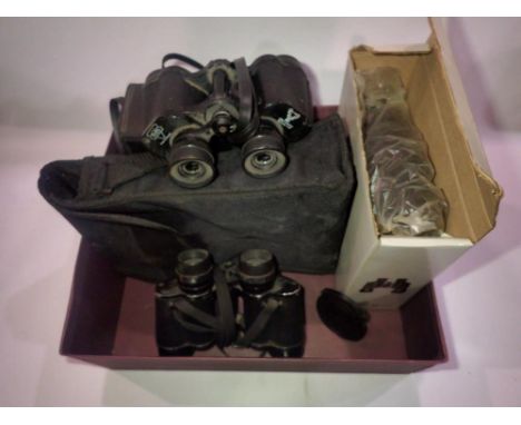 Mixed field binoculars including Jägermeister and Zenith. UK P&amp;P Group 2 (£20+VAT for the first lot and £4+VAT for subseq