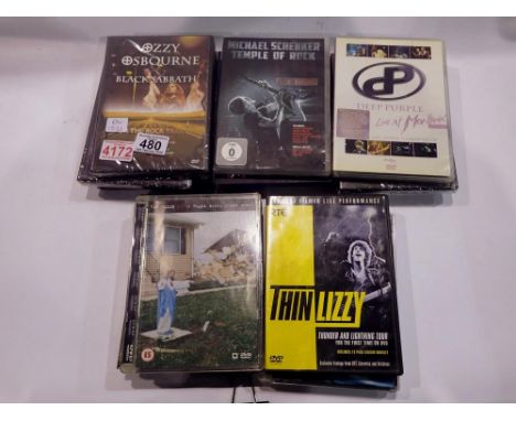 Fifteen rock DVD's, including AC/DC and Ozzy Osbourne. UK P&amp;P Group 2 (£20+VAT for the first lot and £4+VAT for subsequen