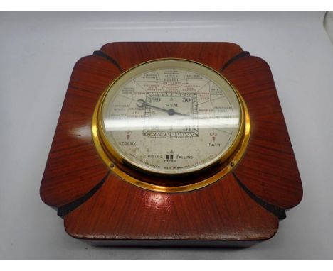 Short &amp; Mason, London, Art Deco stormoguide, H: 22 cm. UK P&amp;P Group 2 (£20+VAT for the first lot and £4+VAT for subse