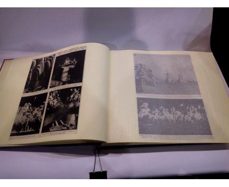 Collection of cuttings and photographs relating to warships, within an album. UK P&amp;P Group 2 (£20+VAT for the first lot a