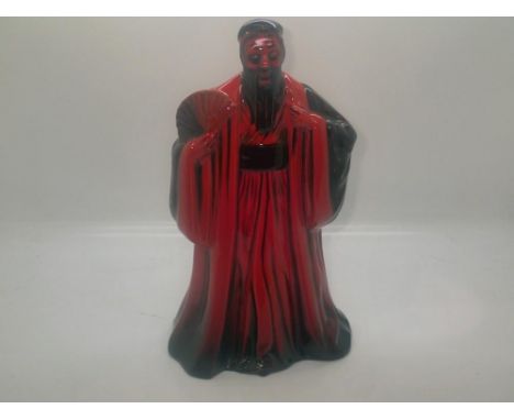 Royal Doulton Flambé figurine, Confucius HN3314, no chips or cracks, H: 24 cm. UK P&amp;P Group 3 (£30+VAT for the first lot 