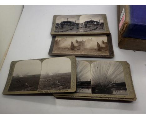 Eighteen WWI stereoscope slides. UK P&amp;P Group 2 (£20+VAT for the first lot and £4+VAT for subsequent lots) 
