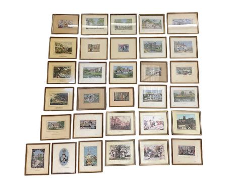 A collection of twenty-two Brocklehurst-Whiston Macclesfield woven silk pictures including 'Avro York', 'Prestbury' (with and