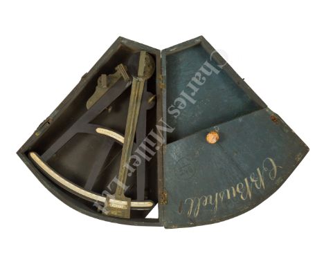 Ø AN 11½IN. RADIUS OCTANT BY J.W. NORIE &amp; CO., LONDON, CIRCA 1820 the ebony T-frame inset with ivory maker's label signed