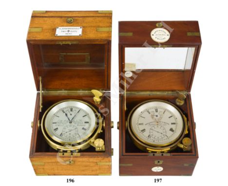 A FINE TWO-DAY MARINE CHRONOMETER BY A. JOHANNSEN &amp; CO., LONDON, CIRCA 1898 the 4in. silvered dial signed as per title, n