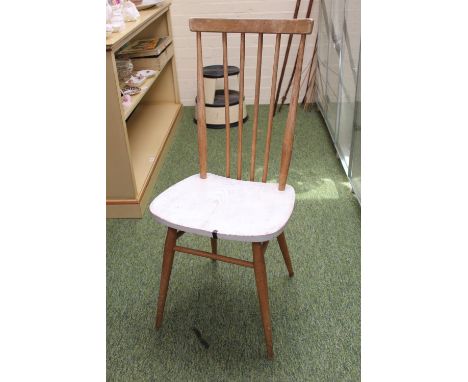 Ercol Blonde Elm Stick back dining chair 391 Pattern dated 1960 