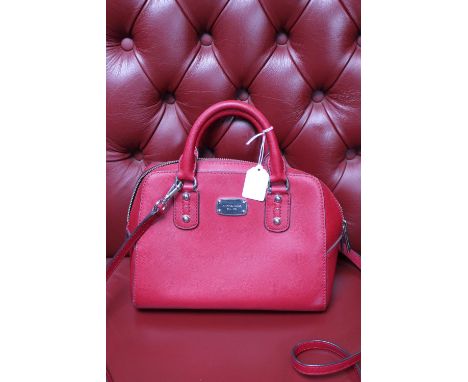 Michael Kors Red handbag with bag 