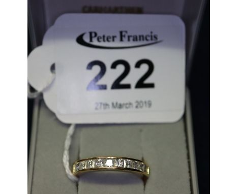 Cubic zirconia half eternity style ring.(B.P. 24% incl. VAT)