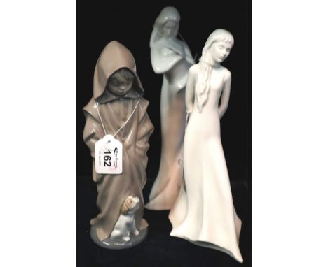 Two similar Royal Doulton white bone china figurines, images, 'Mother and Child' HN3938 and 'Tomorrows dreams' HN3665. Togeth