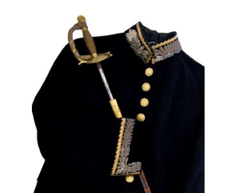 Fine Elizabeth II Diplomatic Corps Court uniform, comprising tailcoat with gold and silver bullion work collar and cuffs, com