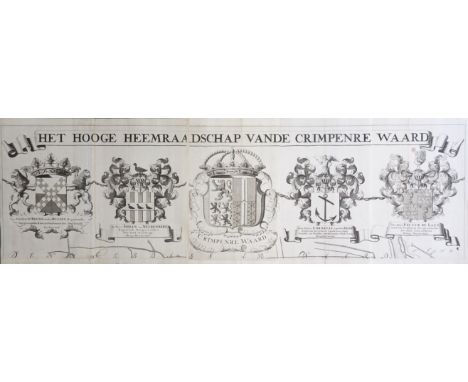 LOW COUNTRIES -- KRIMPENERWAARD -- "HOOGE HEEMRAADSCHAP, Het, VANDE CRIMPENRE WAARD". (The Hague, G. v. Moelingen &amp; J. Gi
