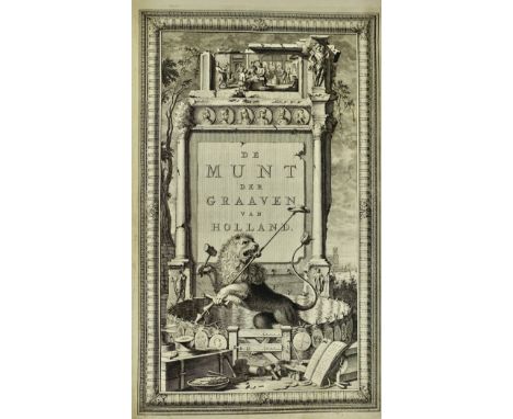 NUMISMATICS -- ALKEMADE, K. v. De goude en zilvere gangbare penningen der graaven en graavinnen van Holland, (...). Delft, A.