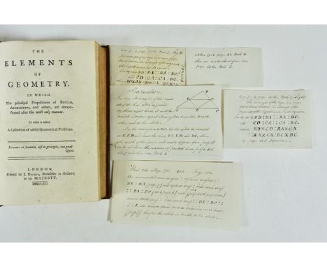 (EMERSON, W.). The elements of geometry. In which, the principal propositions of Euclid, Archimedes, and others are demonstra