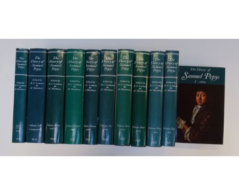 PEPYS, S. Diary (1660-69). A new &amp; complete transcription ed. by R. Latham &amp; W. Matthews. Lond., (1983). 11 vols., in