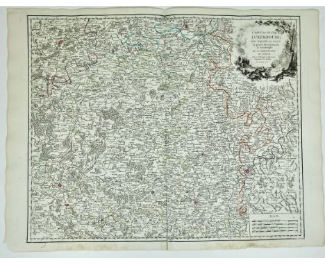 EUROPE -- "CARTE DU DUCHÉ DE LUXEMBOURG, dans laquelle on trouve la partie Meridionale &amp; limitrophe de la Seigneurie de L