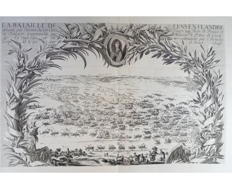 BATTLE OF LENS 1648 -- "LA BATAILLE DE LENS EN FLANDRE gaignée p. l'Armée du (…) Louys XIIII (…) sur l'armée Espagnolle comma