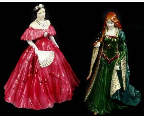A Royal Worcester porcelain figurine, Princess of Tara, and Queen Elizabeth the Queen Mother limited edition (2).