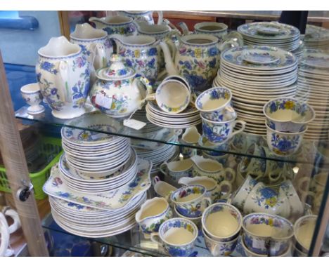 Masons Ironstone "Regency" Part Breakfast Set, comprising nine tea cups, six coffee cups, seven coffee saucers, nine tea cup 