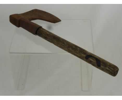 A 17th Century French Fighting Axe, believed to be an ex-Museum piece.