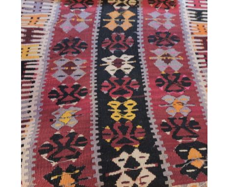 A Kelim flat weave runner
