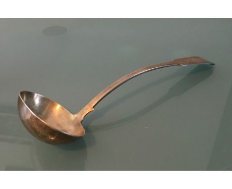 Large Edinburgh silver ladle 1835 35 cms long 9ozt by J O'Raily