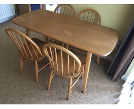 Ercol dining table and four chairs