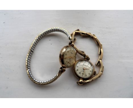 Two ladies 9ct gold wristwatches inc. a Rotary with 9ct bracelet