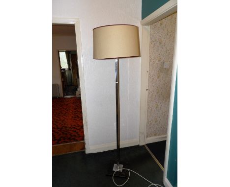Chrome mid century standard lamp