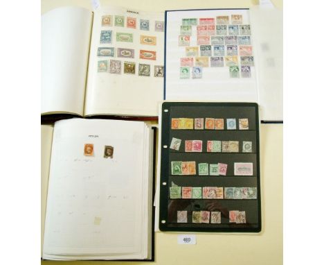 Six stamp albums and loose stock card/sheets of mint and used GB, British Empire/Commonwealth and all world, QV - QEII period