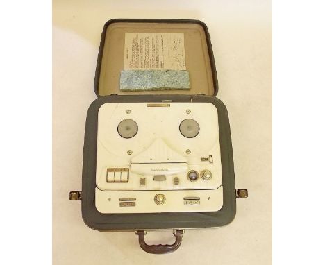 A Telefunken 1950's reel to reel tape recorder